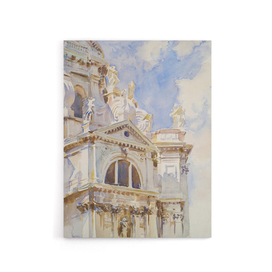 La Salute Church Venice Watercolour Sargent Canvas Wall Art Print