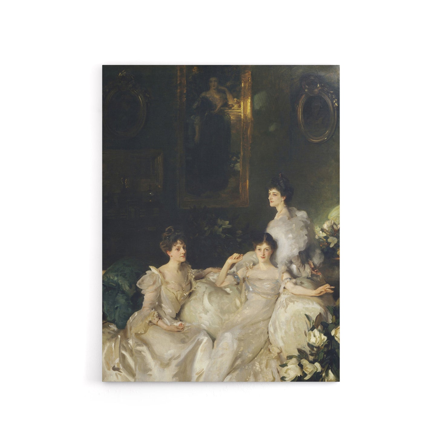 The Wyndham Sisters Portrait Sargent Canvas Wall Art Print
