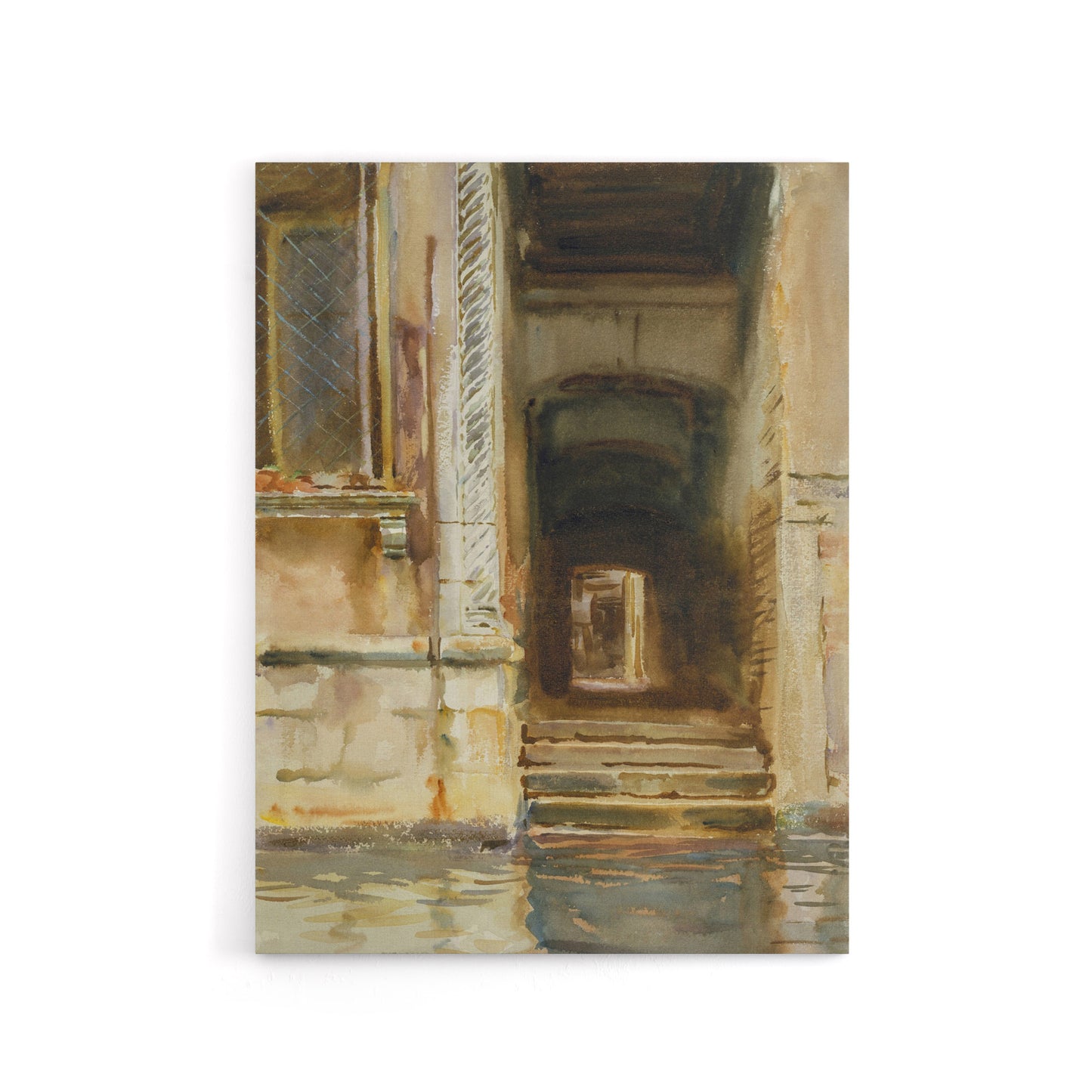 Venetian Passageway Watercolour Sargent Canvas Wall Art Print