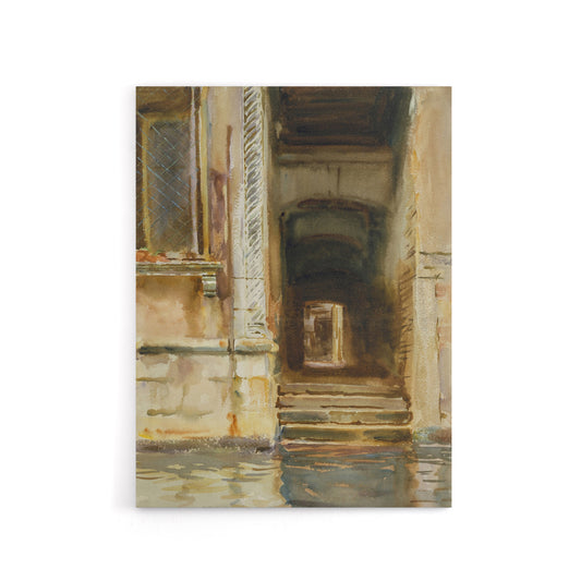 Venetian Passageway Watercolour Sargent Canvas Wall Art Print