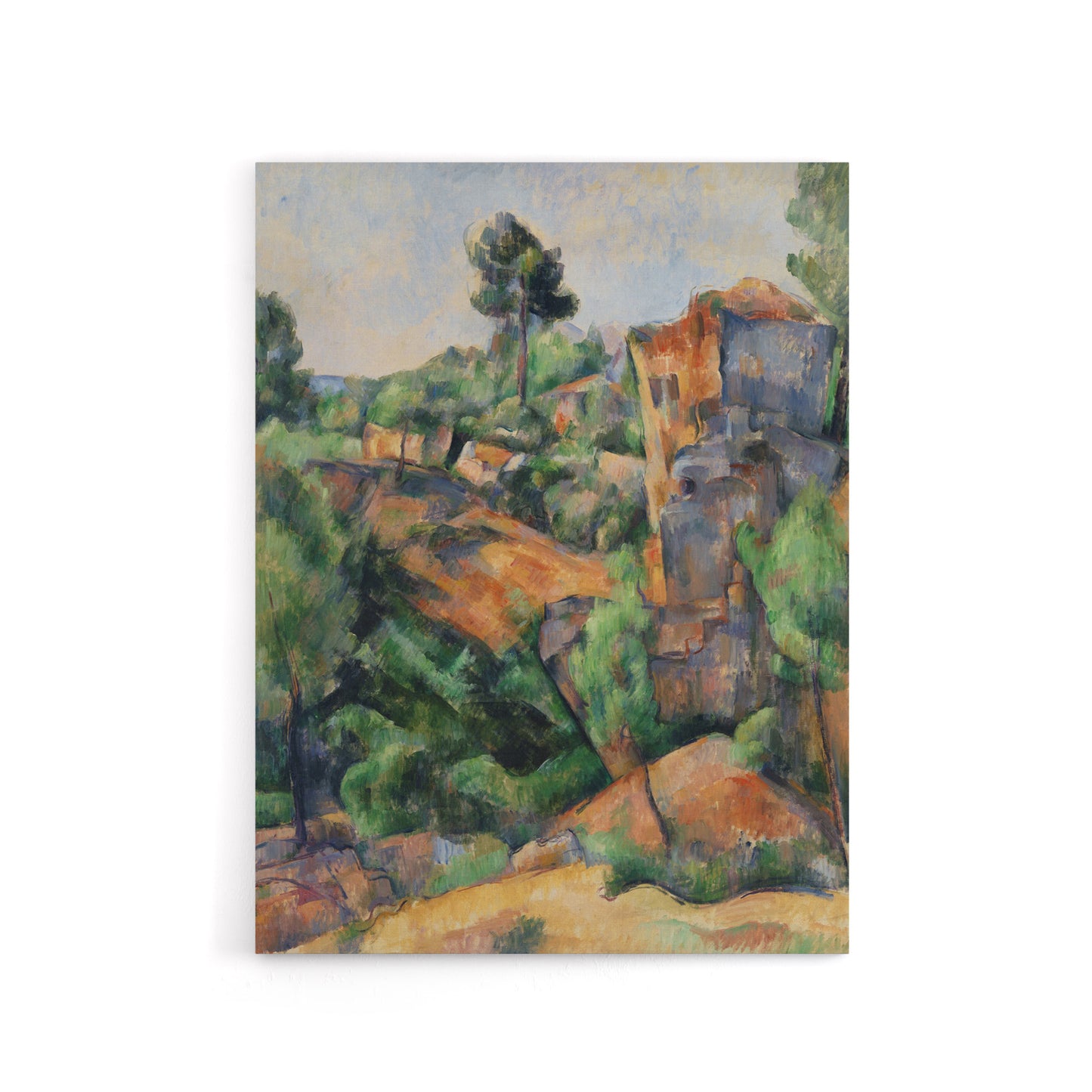 Bibemus Quarry Cubist Landscape Paul Cezanne Canvas Wall Art Print