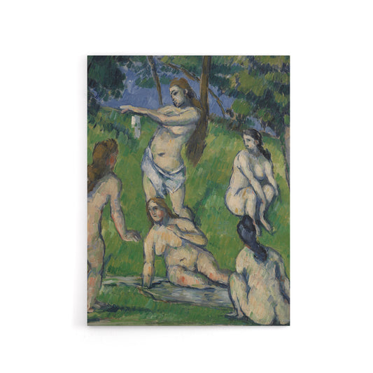 Five Bathers Cinq Baigneuses Painting Cezanne Canvas Wall Art Print
