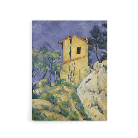The House with the Cracked Walls Cezanne Canvas Wall Art Print