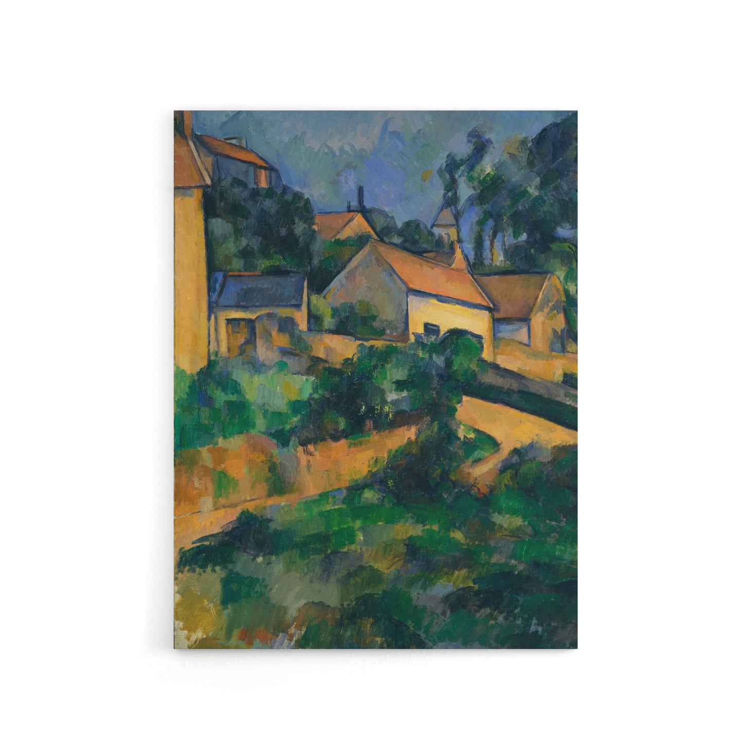 Turning Road at Montgeroult Paul Cezanne Canvas Wall Art Print