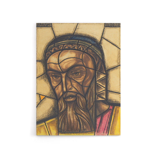 St Luke Stained Glass Design Holst Canvas Wall Art Print