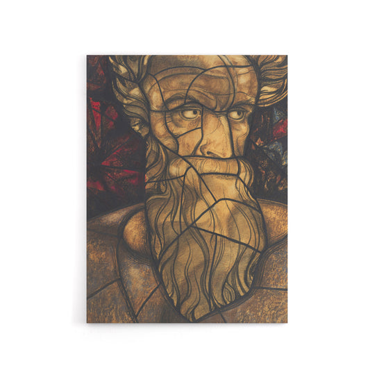 St Matthew Stained Glass Design Holst Canvas Wall Art Print