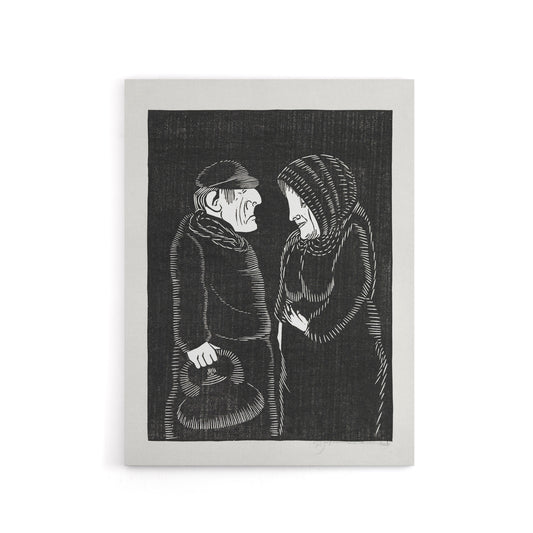 Fantasy Man and woman Samuel J De Mesquita Canvas Wall Art Print