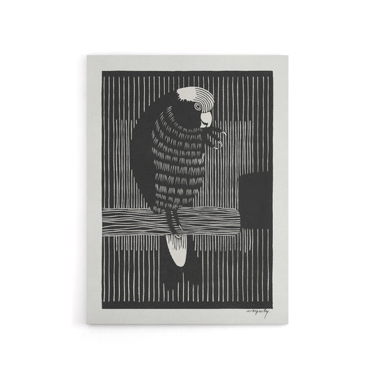 Stylised Galah Cockatoo Bird De Mesquita Canvas Wall Art Print