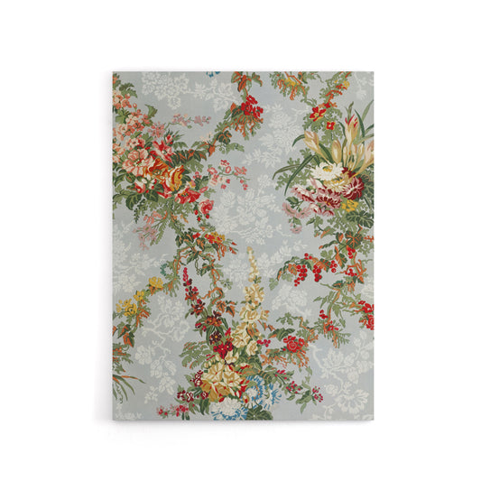 Elegant Vintage Flower Pattern Wyatt Canvas Wall Art Print