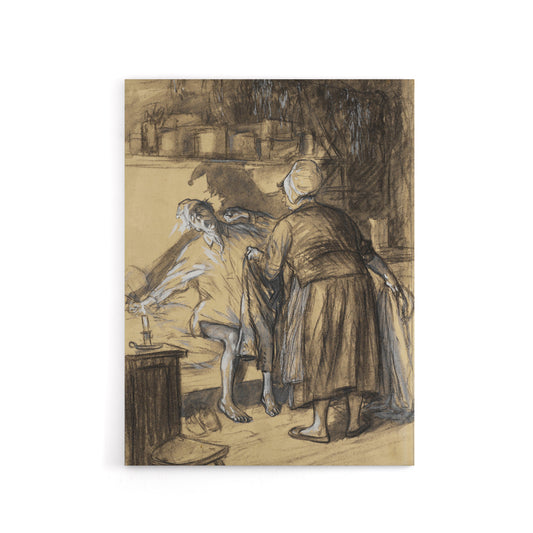 Here Are Your Trousers Drawing Glackens Canvas Wall Art Print