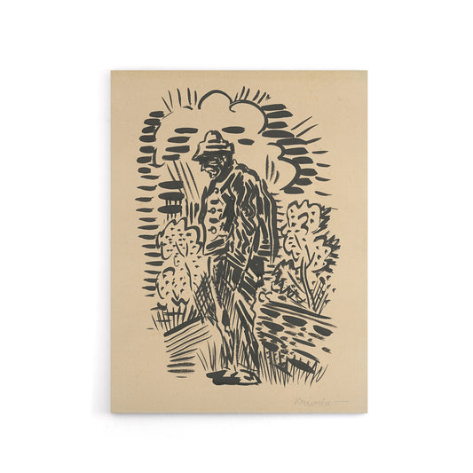 Guilt Ink Drawing Arnold Weisz Kubincan Canvas Wall Art