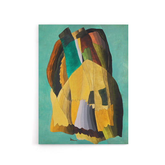 Shore Road Abstract Coastal Landscape Dove Canvas Wall Art