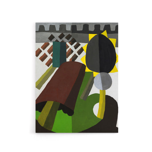 The Inn Abstract Landscape Painting Dove Canvas Wall Art