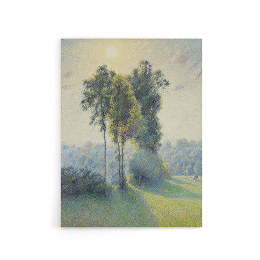 Sunset Landscape at Saint Charles Pissarro Canvas Wall Art