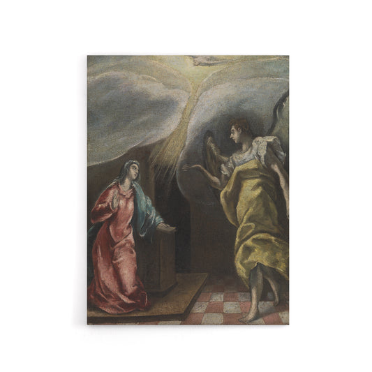 Annunciation Archangel Gabriel and Mary El Greco Canvas Wall Art