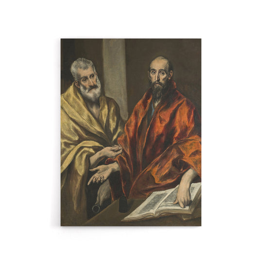 Portrait of Saint Peter and Saint Paul El Greco Canvas Wall Art