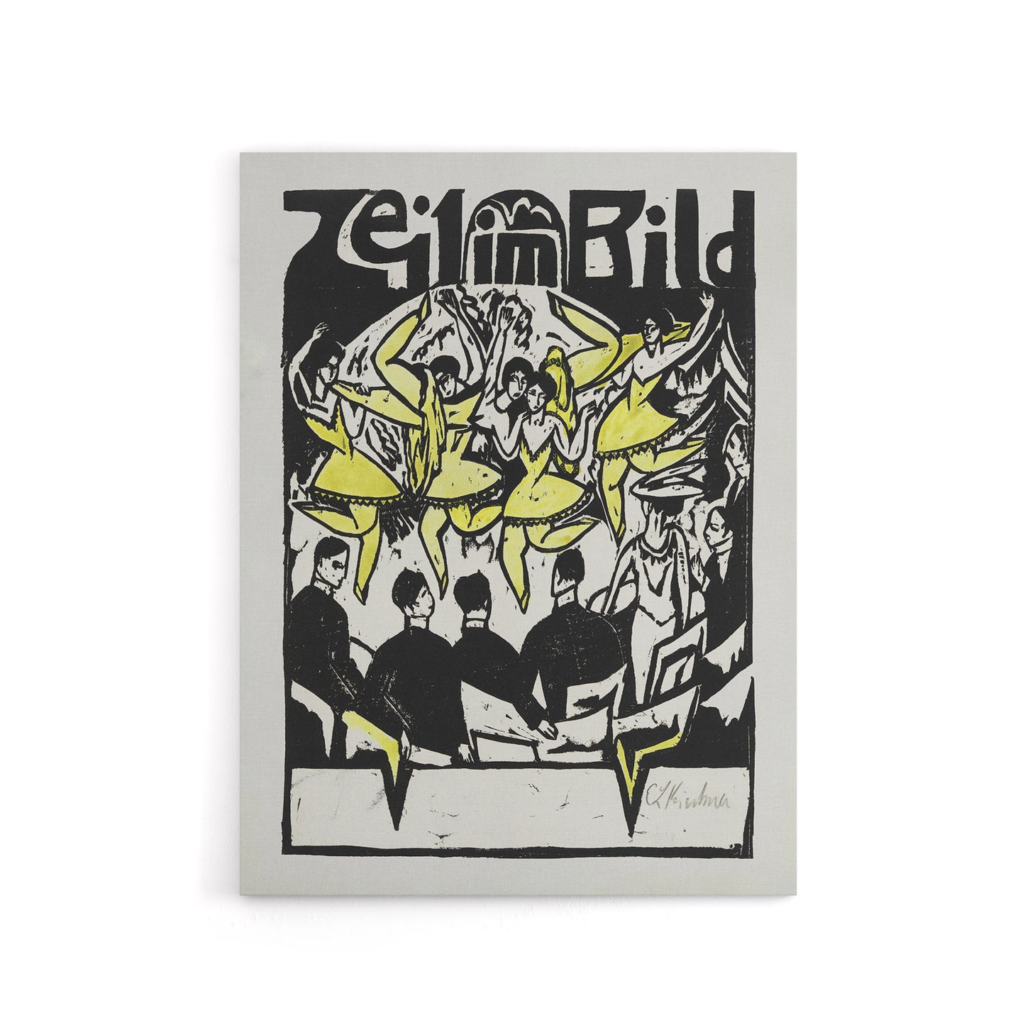 Female Dancers At The Ice Palace Kirchner Canvas Wall Art