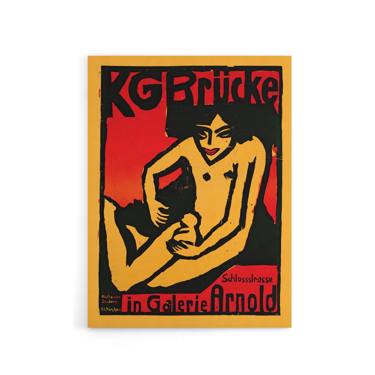 Exhibition Poster for Die Brucke Kirchner Canvas Wall Art