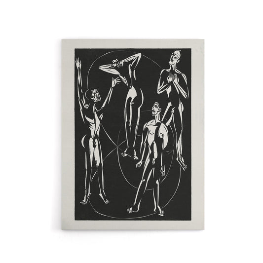 Feelings Male Figure Motion Kirchner Canvas Wall Art Print
