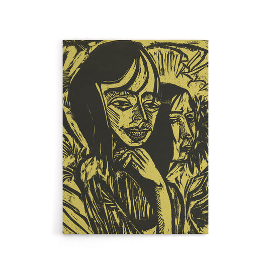 Fehmarn Girls Portrait Ernst Ludwig Kirchner Canvas Wall Art