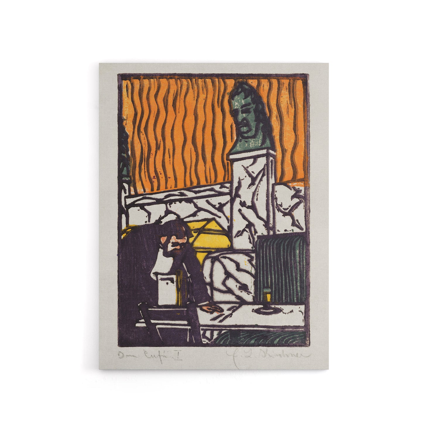 Head Waiter in Cafe Ernst Ludwig Kirchner Canvas Wall Art