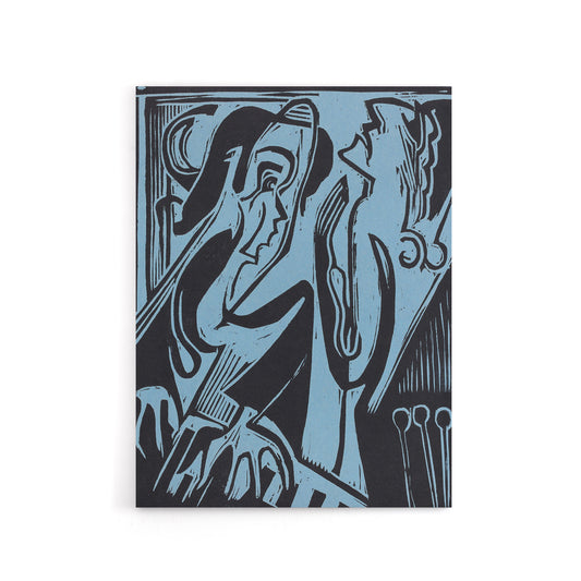 Abstract Pianist and Singer Kirchner Canvas Wall Art Print