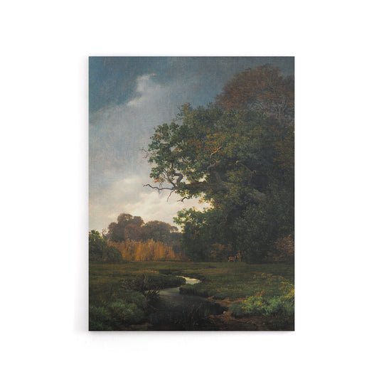 Landscape With Gray Weather Lundbye Canvas Wall Art Print