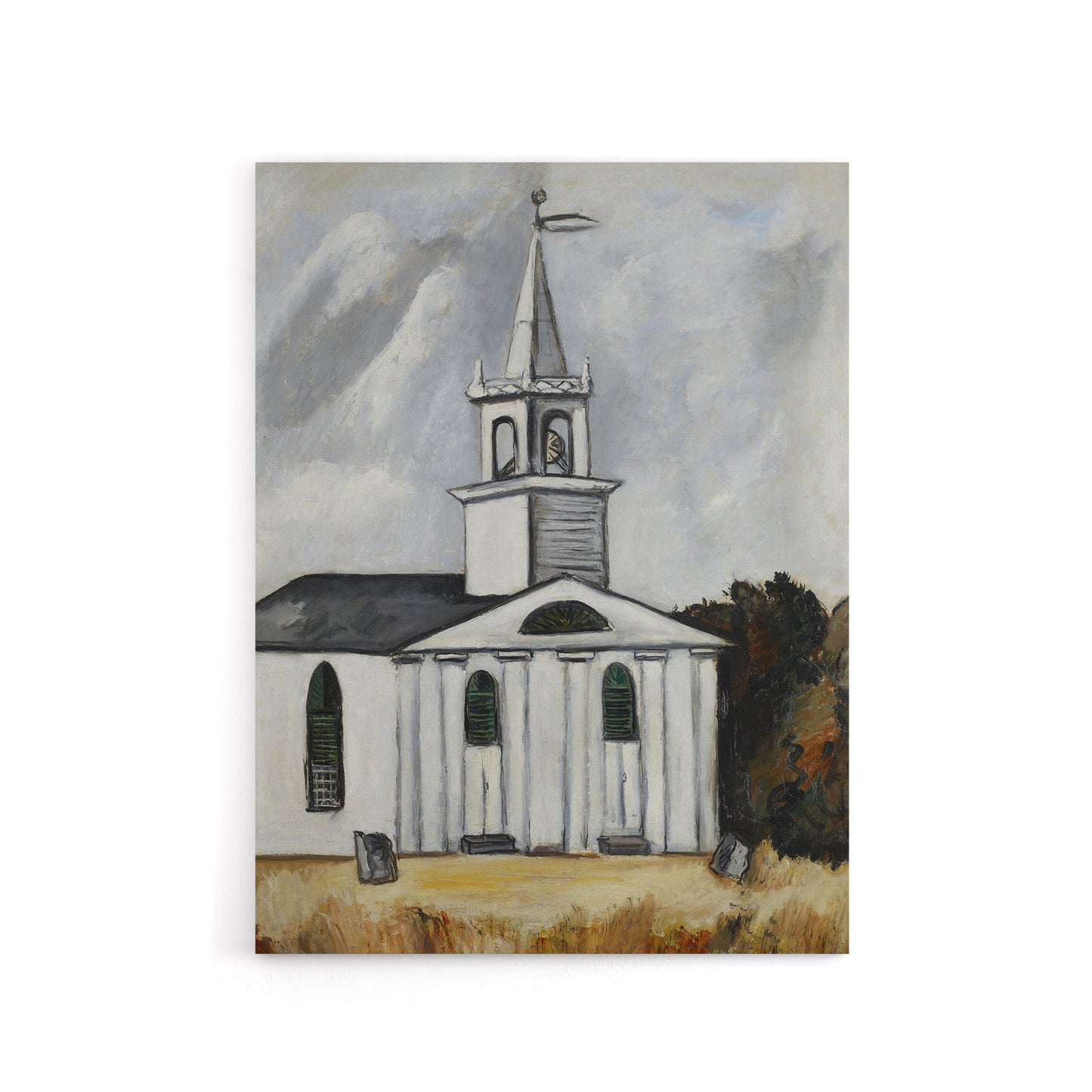 Church at Head Tide Maine Marsden Hartley Canvas Wall Art
