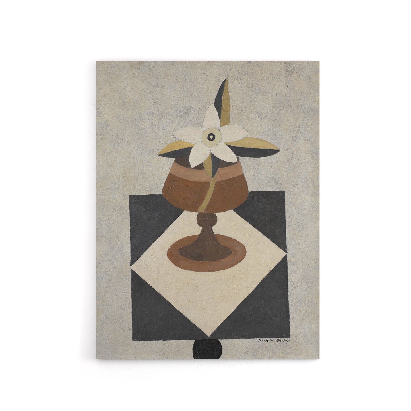 Flower Piece Abstract Painting Hartley Canvas Wall Art Print