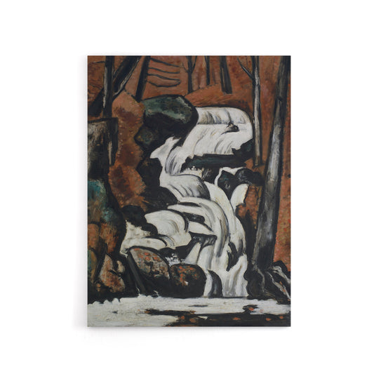 Smelt Brook Falls Landscape Marsden Hartley Canvas Wall Art