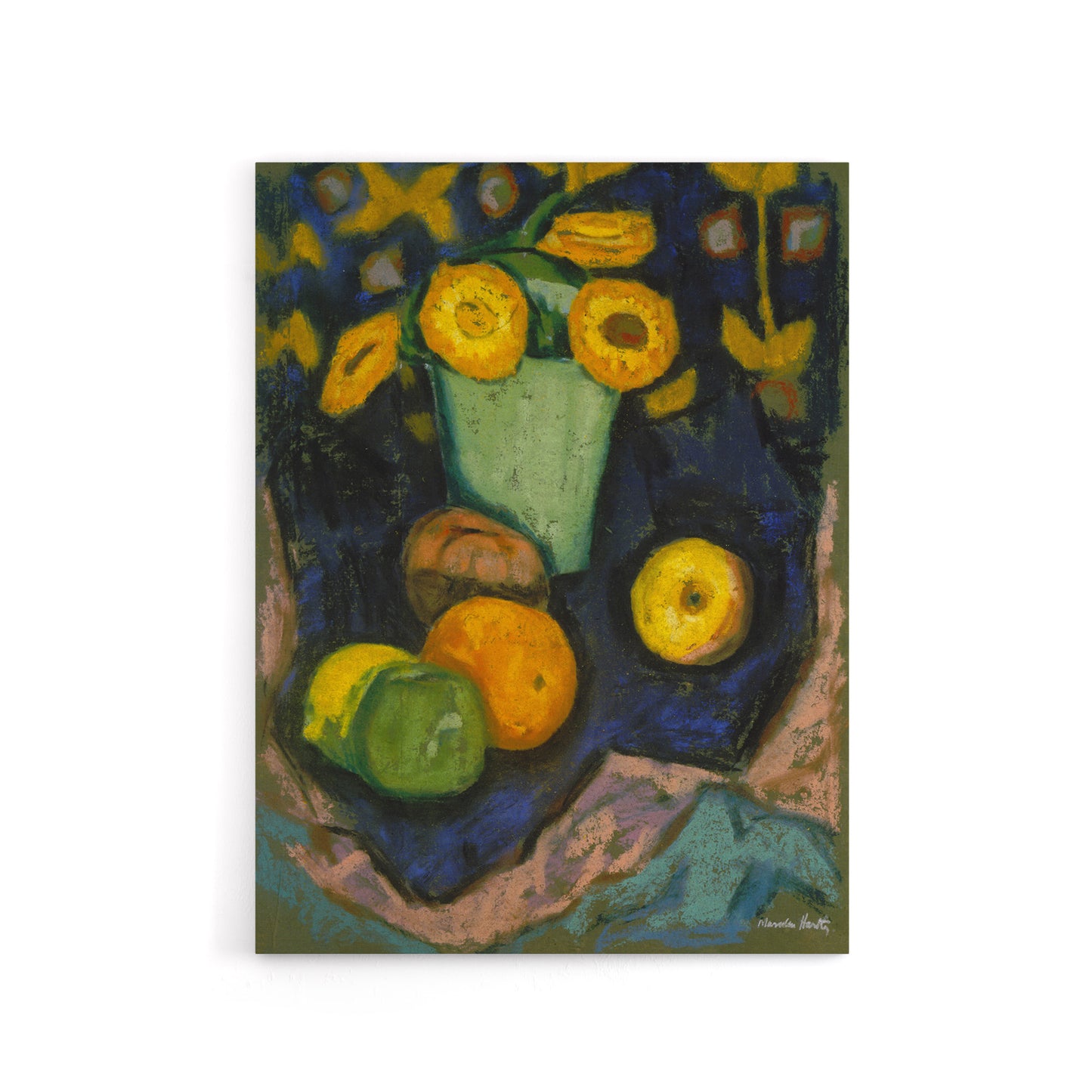 Still Life with Flowers and Fruit Hartley Canvas Wall Art
