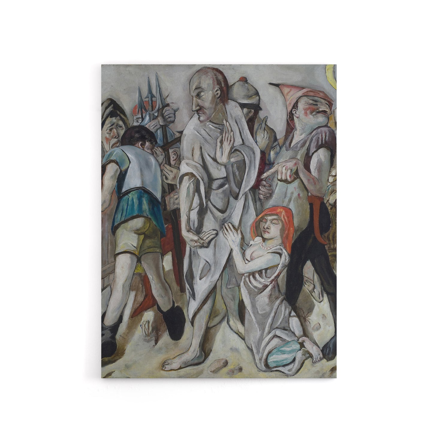 Jesus Christ and the Sinner Max Beckmann Canvas Wall Art