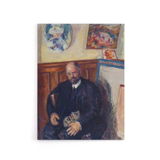 Ambroise Vollard Portrait with a Cat Bonnard Canvas Wall Art