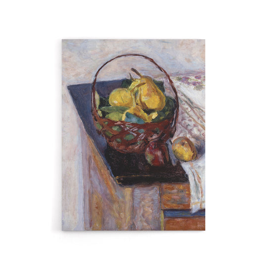 Still Life The Basket of Fruit Bonnard Canvas Wall Art Print
