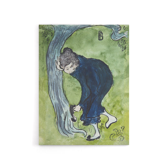 The False Step Watercolour Painting Bonnard Canvas Wall Art