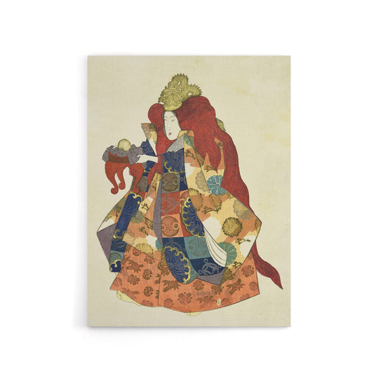 Sea God Riujin Japanese Kabuki Actor Kuniyoshi Canvas Wall Art