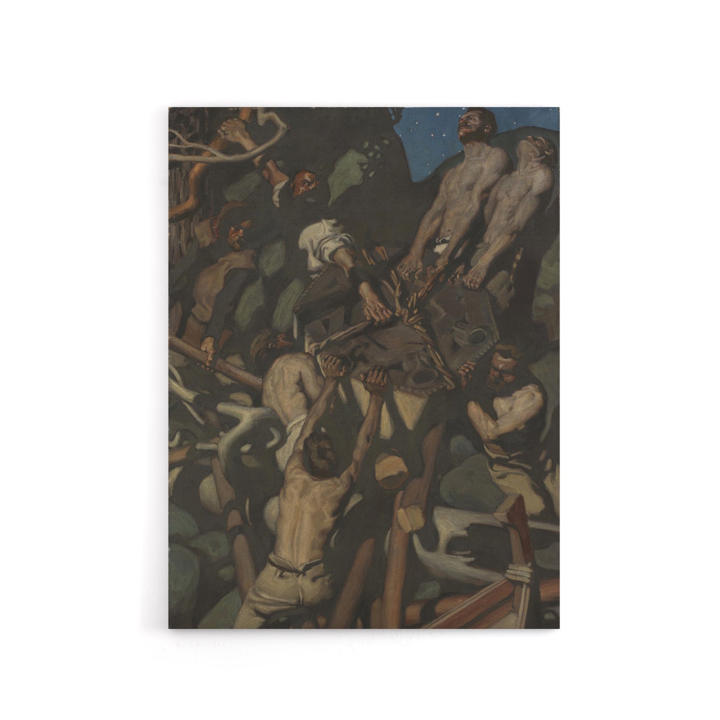 Akseli Kallela Theft of the Sampo Painting Detail Canvas Wall Art Print