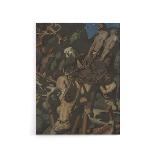 Akseli Kallela Theft of the Sampo Painting Detail Canvas Wall Art Print