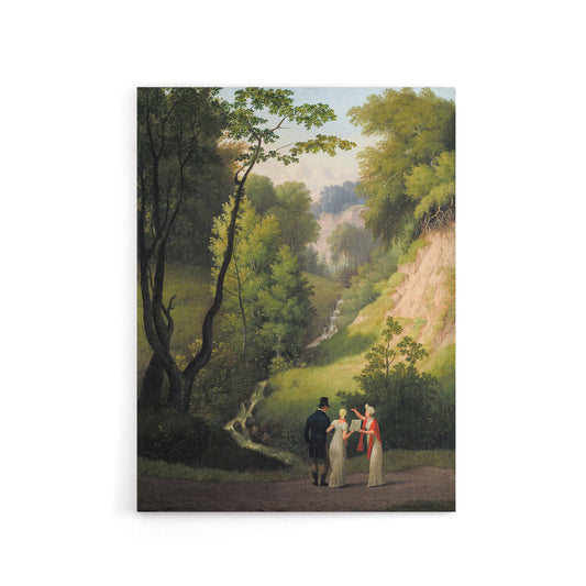 CW Eckersberg The Devil's Cleft at Liselund Manor Canvas Wall Art Print