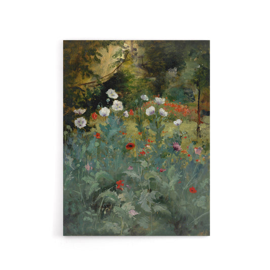 Eliphalet Andrews Poppies Wildflower Painting Canvas Wall Art Print