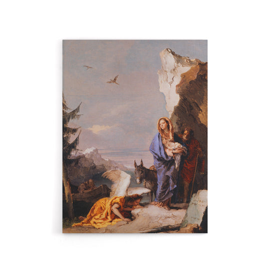 Giovanni Battista Tiepolo Flight Into Egypt Canvas Wall Art Print