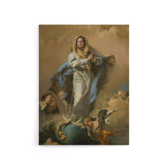Giovanni Battista Tiepolo Immaculate Conception of Mary Canvas Wall Art Print