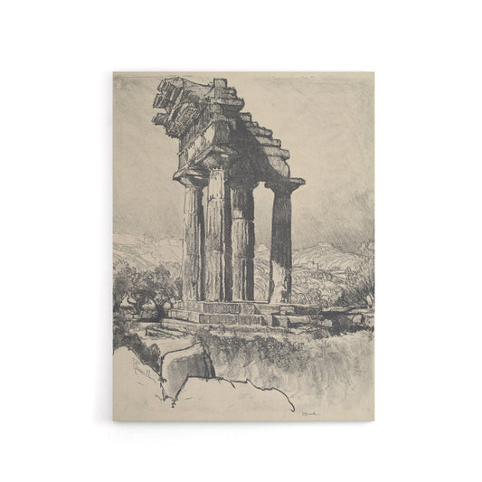 Joseph Pennell The Columns of Castor and Pollux Canvas Wall Art Print