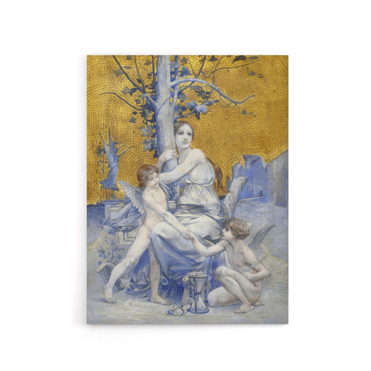 Luc Olivier Merson Eternity The Allegory of Time Canvas Wall Art Print