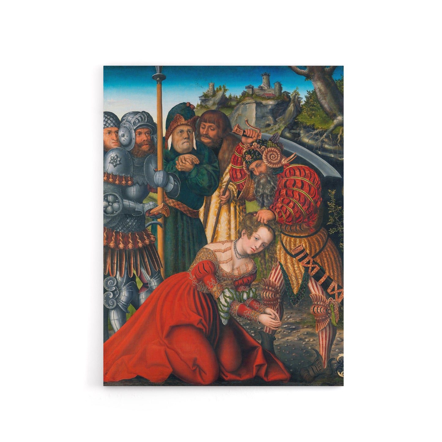 Lucas Cranach The Martyrdom of Saint Barbara Canvas Wall Art Print