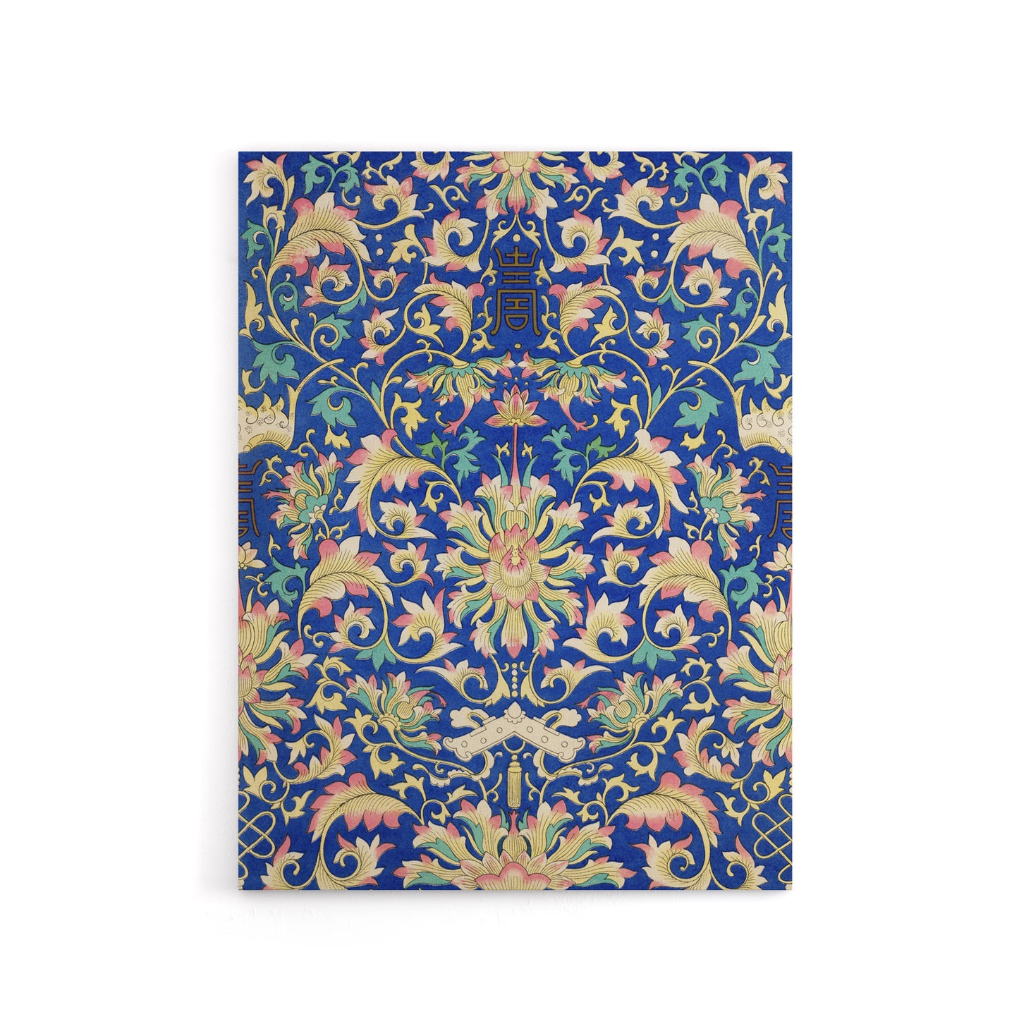 Owen Jones Ornamental Chinese Floral Pattern Canvas Wall Art Print