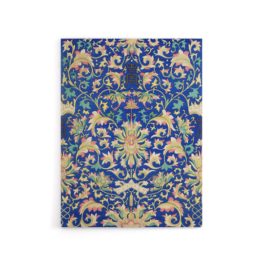 Owen Jones Ornamental Chinese Floral Pattern Canvas Wall Art Print