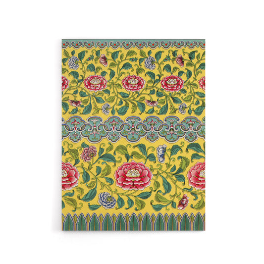 Owen Jones Colourful Ornamental Flower Pattern Canvas Wall Art Print