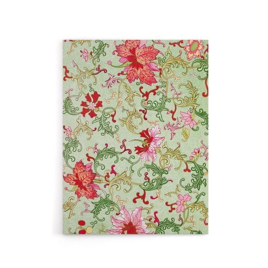 Owen Jones Art Nouveau Pink Flower Pattern Canvas Wall Art Print