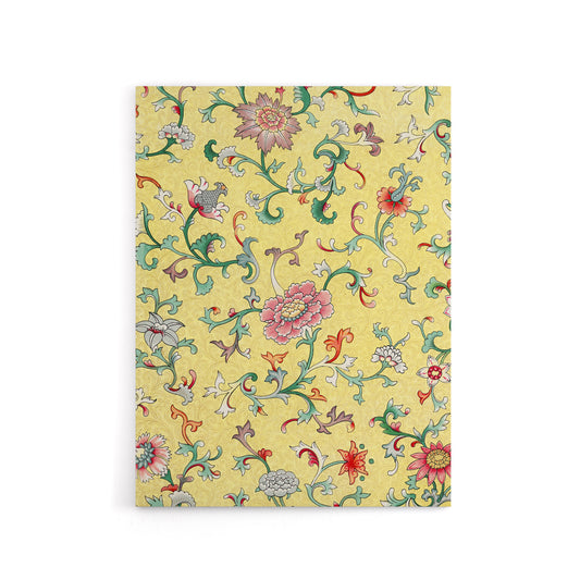 Owen Jones Vintage Chinese Flower Pattern Canvas Wall Art Print